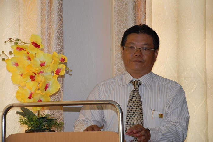 Ông Nuyễn Quang Vinh - Chủ tịch Công đoàn cơ sở Tạp chí THẾ GIỚI MỚI.